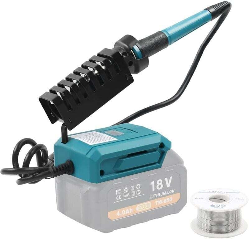 Akkubetriebenes Lötset, kabelloser Lötkolben, tragbarer Lötkolben, einstellbare Temperatur, ultraschnelles Aufheizen für...