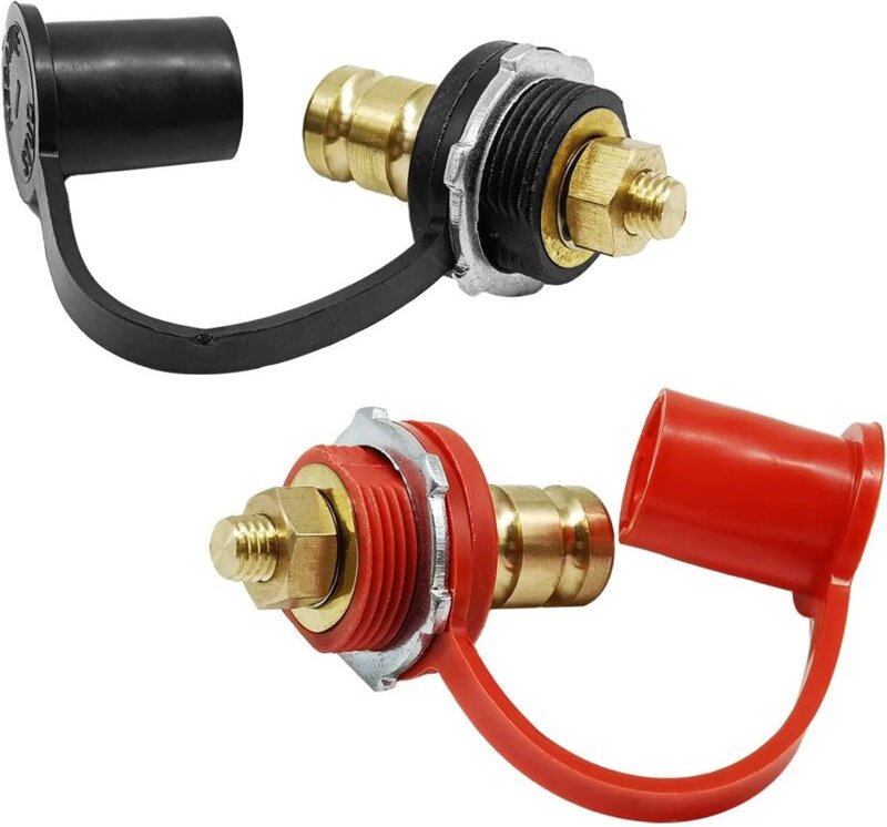 2 Stück Batterieladesäule, Batterie-Fernanschlüsse, 3/8-Zoll-Bolzen, Starthilfesäule, 250-A-Batterie-Fernanschlüsse, kom...