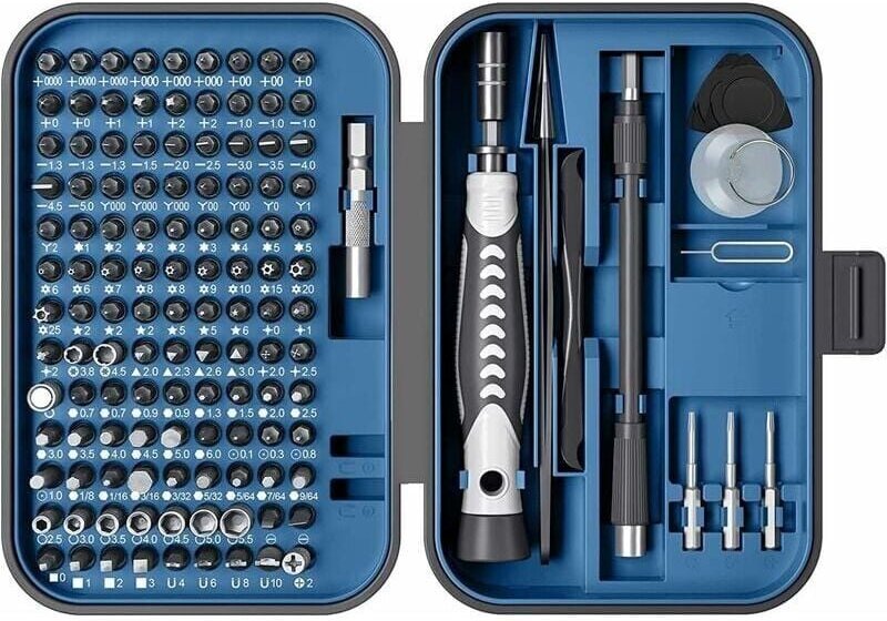 Gabrielle Präzisions-Schraubendreher-Set, 130-in-1, verbessertes Kit, magnetische Mini-Präzisionsschraubendreher mit Geh...