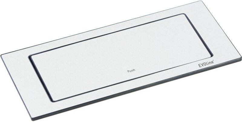 Backflip Steckdose - versenkbare Steckdose 2 fach mit usb-c Charger, Kunststoff / Metall weiß matt - Evoline