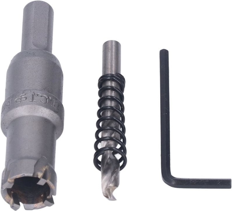 Headerbs Wolframkarbid-Lochsäge, langlebiger 45-Stahlschneider für Metall und Holz, sauber schneidender Bohrer für Profi...