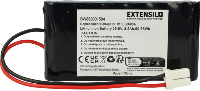 Vhbw - Akku Ersatz für Techline 015E00600A für Rasenmäher (3500mAh, 25,9V, Li-Ion)