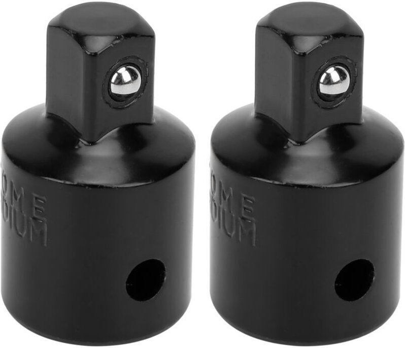 2-teiliger Steckschlüsseladapter/Konverter für Ratschenschlüssel, aus hochkohlenstoffhaltigem Stahl, 1/2" auf 3/8" Umrüs...