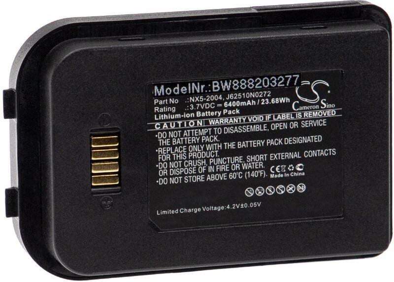 Vhbw - Akku Ersatz für Bluebird / Handheld / Nautiz 6251-0A, J62510N0272 für Barcodescanner pos (6400mAh, 3,7V, Li-Ion)