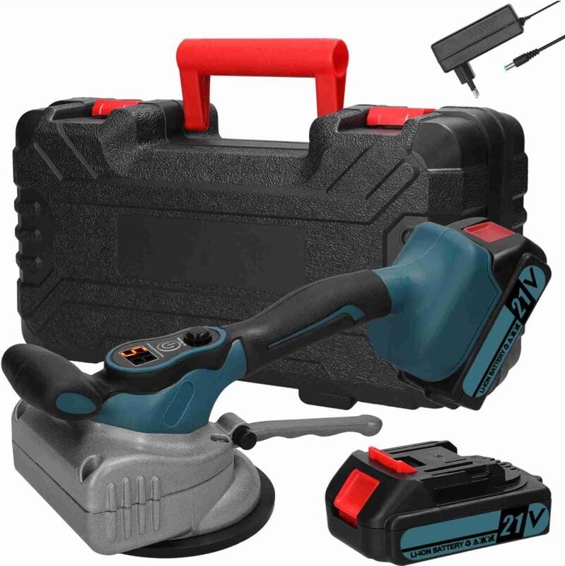 Ej.life - Vibrationsfliesenleger, elektrische Vibrationsfliesenmaschine, 8 Geschwindigkeiten, einstellbar, 100 kg Adsorp...