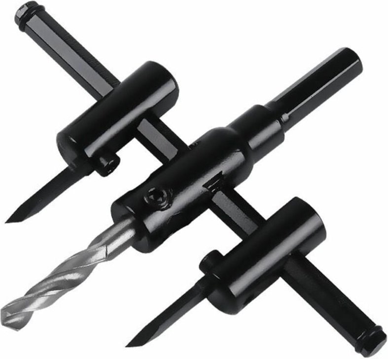 Thumbnail - 30–300 mm verstellbares Kreisschneider-Säge-Set, Holz-Trockenbau-Bohrer, Säge, Rundschnitt, Lochsäge, Lochsäge