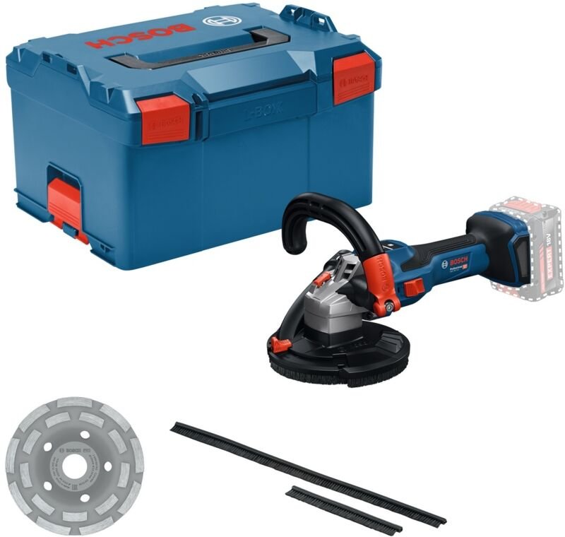 Bosch Professional Bosch Akku-Betonschleifer GBR 18V-15 S, incl. Zubehör, L-BOXX
