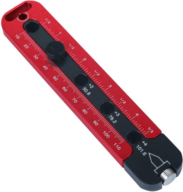 Holzbearbeitungskompass aus Aluminiumlegierung, verstellbare runde Markierungslehre, metrisches/Zoll-Kreismarkierungsleh...