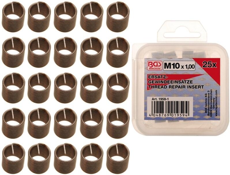 Oc-pro - Ersatz-Gewindeeinsätze M10 x 1,0 25-tlg.