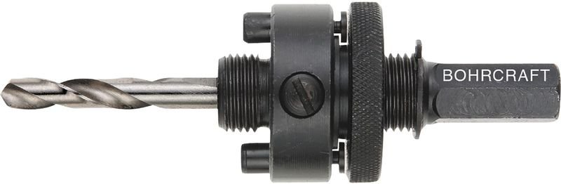 Lochsägenschaft AS33 m. Zentrierbohrer f. Lochsäge 32-210 mm - Bohrcraft