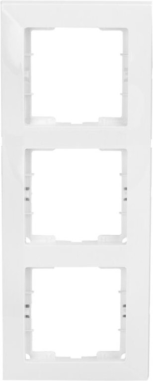 Candela dreifacher vertikaler weißer Rahmen
