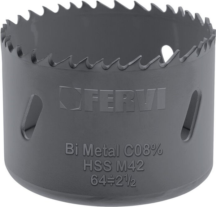 Kobalt-Bimetall-Lochsage fur Metall 57 mm Fervi 0278/057