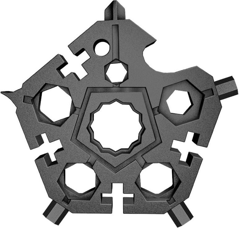 Memkey - 23-in-1-Schneeflocken-Multifunktionswerkzeug, Schneeflocken-Werkzeug, handgehaltenes Allmächtiges Werkzeug aus ...