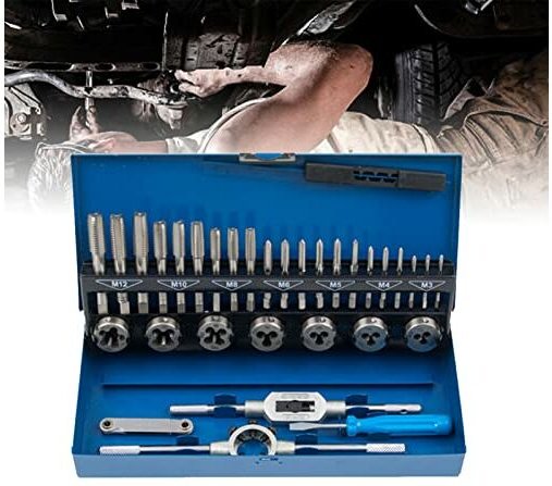 Gewindeschneidsatz Gewindeschneider, Bohrer Werkzeug Set Gewindeschneidwerkzeug-Satz Gewinde SchneiderSatz Fein Gewinde ...
