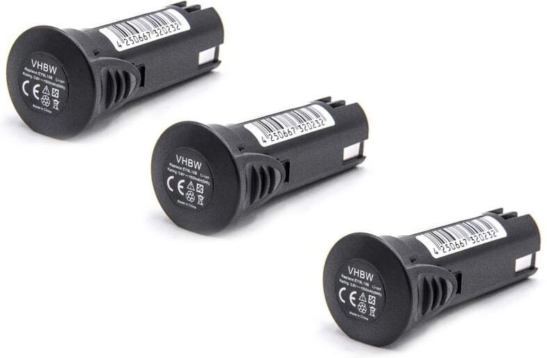 Thumbnail - Vhbw - 3x Akku kompatibel mit Panasonic EZ7410, EZ7410LA1J, EZ7410LA1S, EY7411LA1C, EY7411LA1S Elektrowerkzeug (1500 mAh...