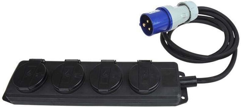 Cee 4 fach schuko steckdose 15m