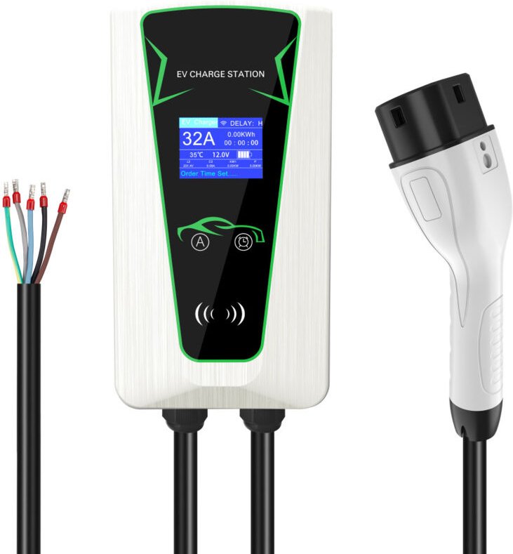 Thumbnail - Ladegerät für Elektroautos, 7 kW, einphasig, 5 m, Typ 2