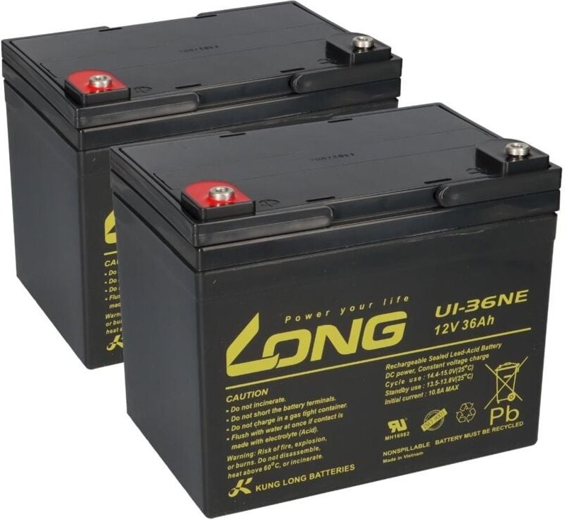 Verschiedene - Ersatzakku für Dietz Bechle Agin 6 und 10 2x 12V (24V) 36Ah Zyklenfest agm Long