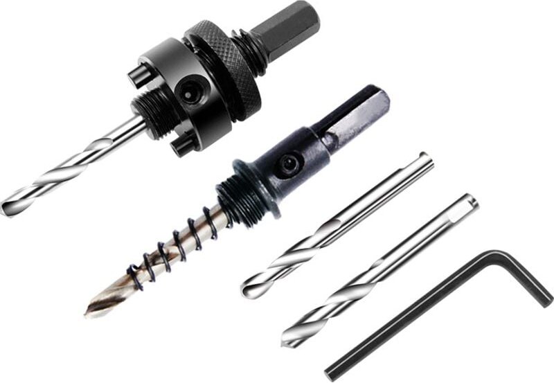 A2- und A4-Lochsägendorn-Set für Lochsägen namhafter Marken (16–152 mm, 5/8–6 Zoll Durchmesser), HSS-Sechskant-Bimetall-...