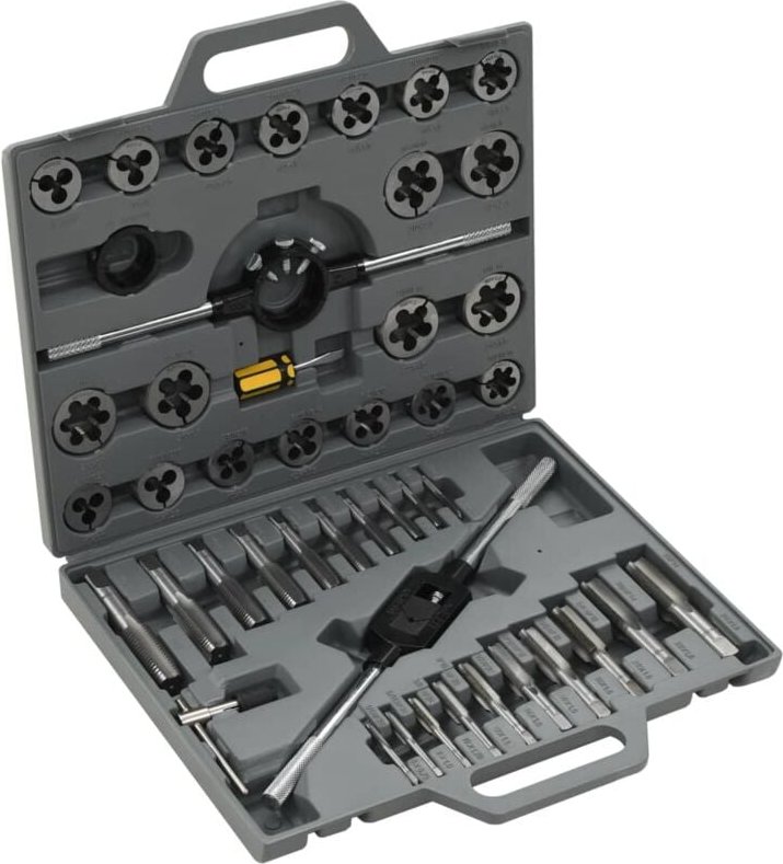 45-teiliger Gewindeschneidsatz vidaXL