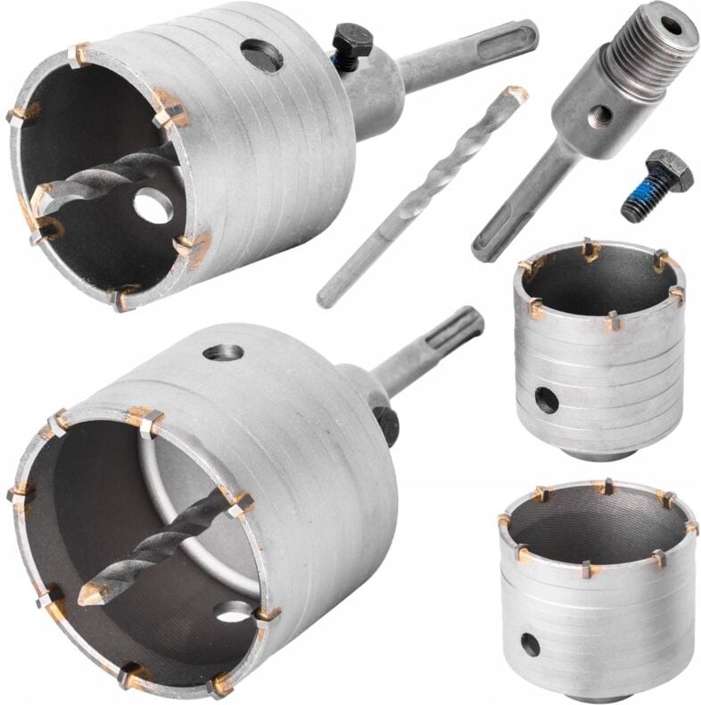 Lochsäge, Kronenschneider für Beton, SDS+, plus Lochsägen für Dosen 65mm + 80mm