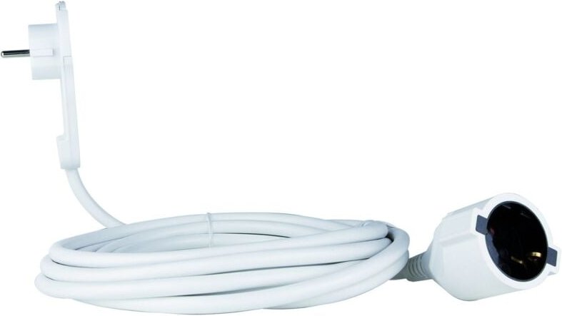 Thumbnail - Verlängerungskabel 3m Flachstecker weiss