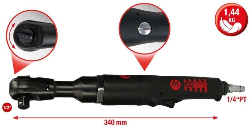 KS Tools 1/2 MONSTER Hochleistungs-Druckluft-Umschaltratsche
