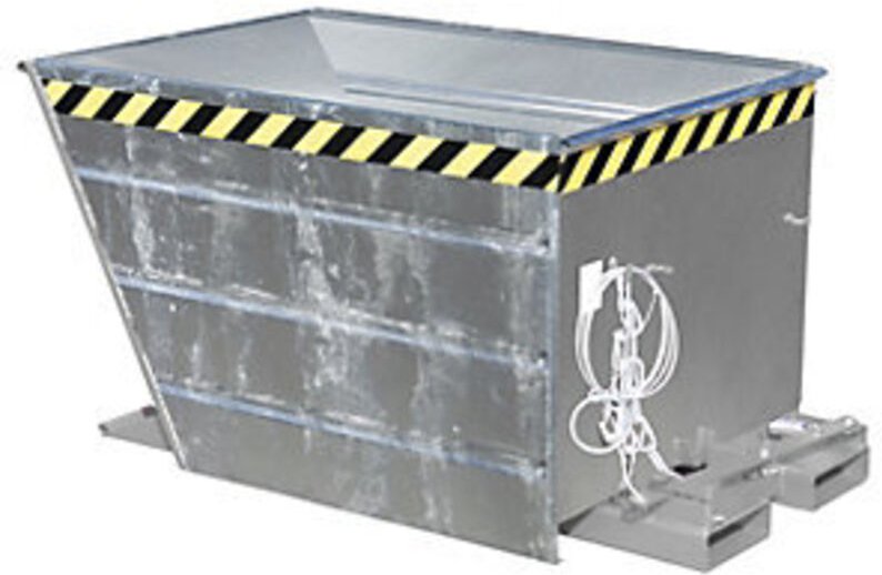Bauer Kippbehälter mit Hebelverschluß VG 1100, feuerverzinkt