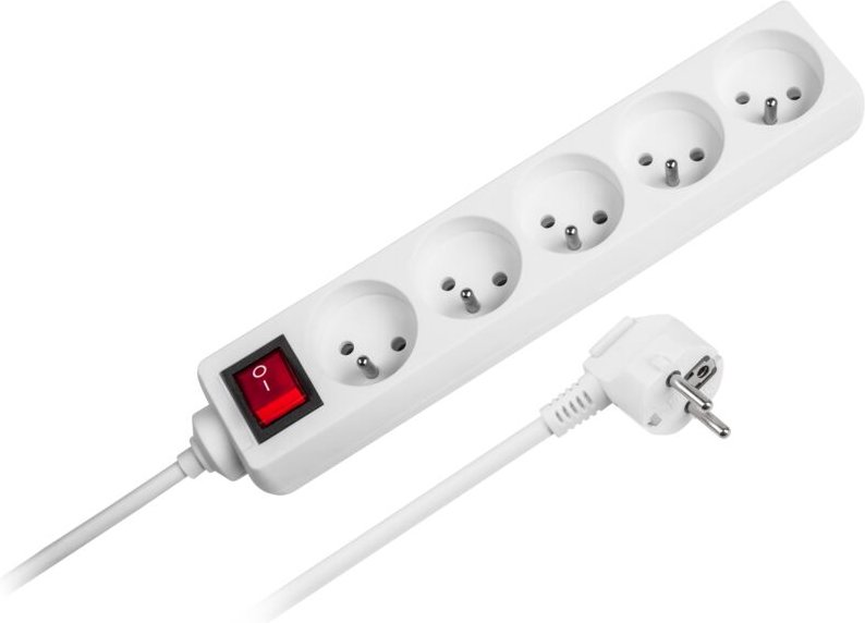 Rebel 1,5 m 5-fach Steckdosenleisten-Verlängerungskabel