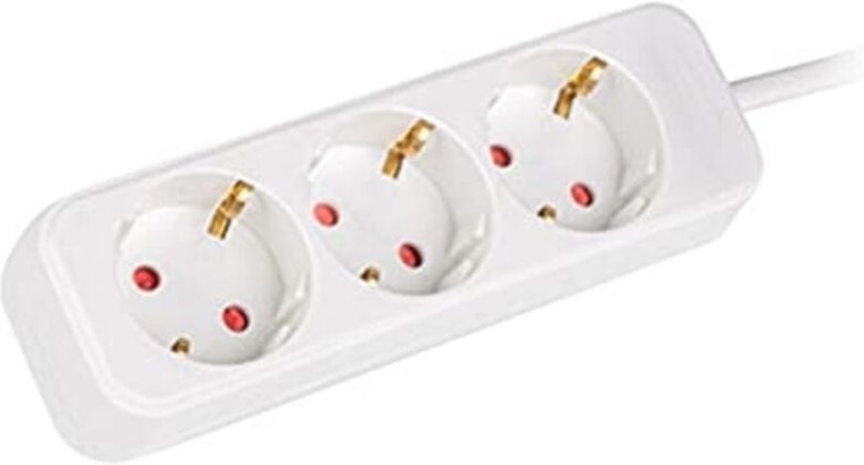 Steckdosenleiste lanberg 3 Schuko-Steckdosen weiß 1,5m