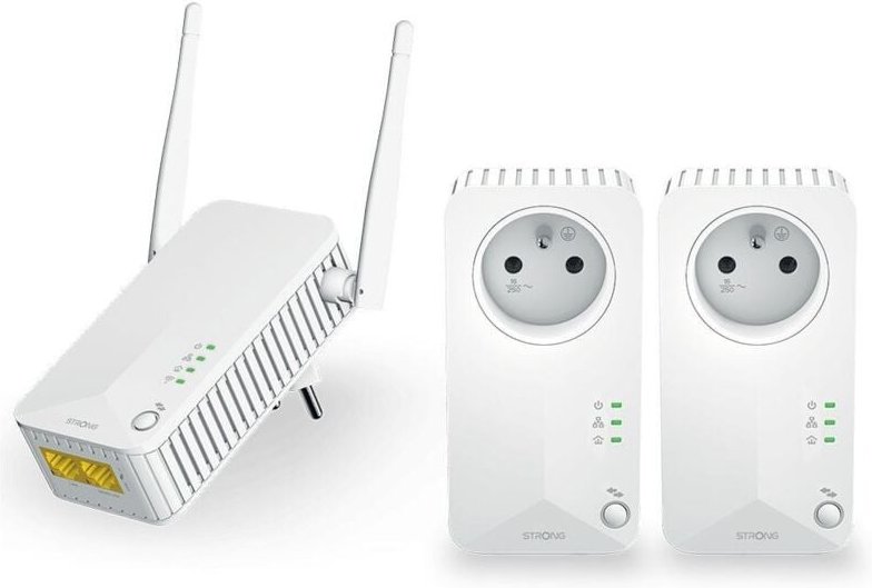 Thumbnail - Strong Powerline WiFi 600 Triple Pack V2 600 Mbit/s Ethernet/LAN WLAN Weiß 3 Stück(e)