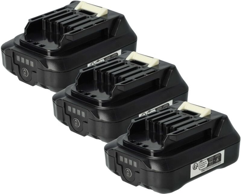 vhbw 3x Akku kompatibel mit Makita HP332D, HSS01D, HP332DSAJ, JR103D, HP332DZ, HP331DZ, HP331DZJ Werkzeug (2500 mAh, Li-...