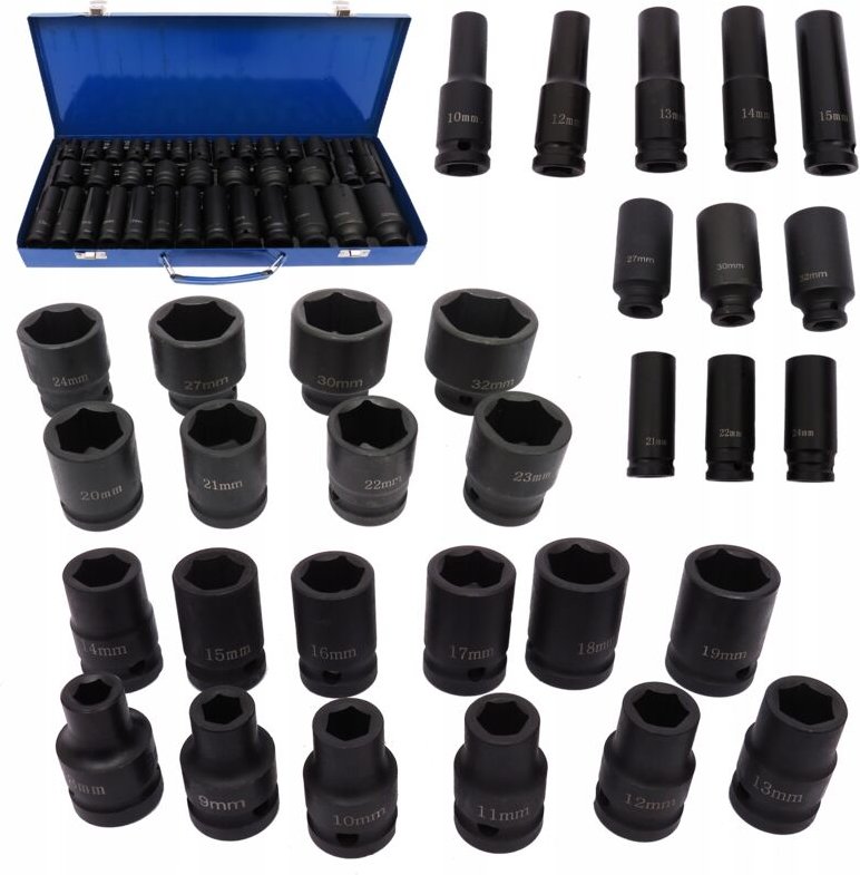 Schlag-Schlüssel 1/2 Zoll lange Steckschlüssel 8-32 mm