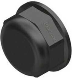 Gewindeanschluss 600x300x240 aus schwarzem Polypropylen