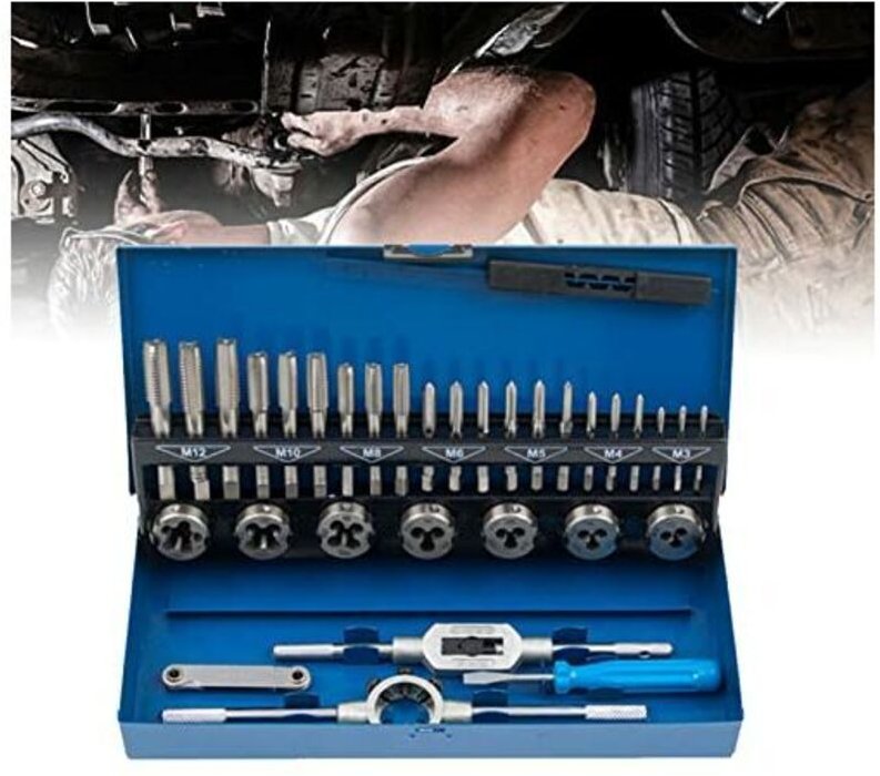 Gewindeschneidsatz Gewindeschneider, Bohrer Werkzeug Set Gewindeschneidwerkzeug-Satz Gewinde SchneiderSatz Fein Gewinde ...