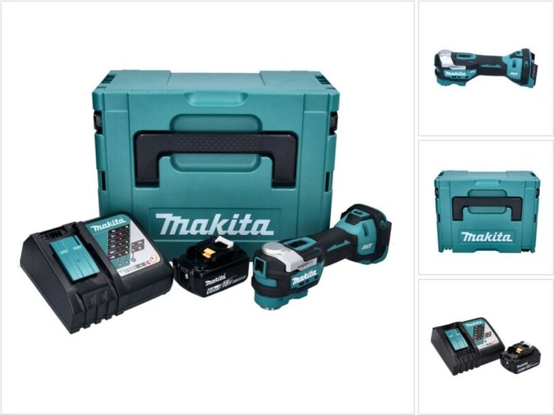 Thumbnail - Dtm 52 RG1J Akku Multifunktionswerkzeug 18 v Starlock Max Brushless + 1x Akku 6,0 Ah + Ladegerät + Makpac - Makita