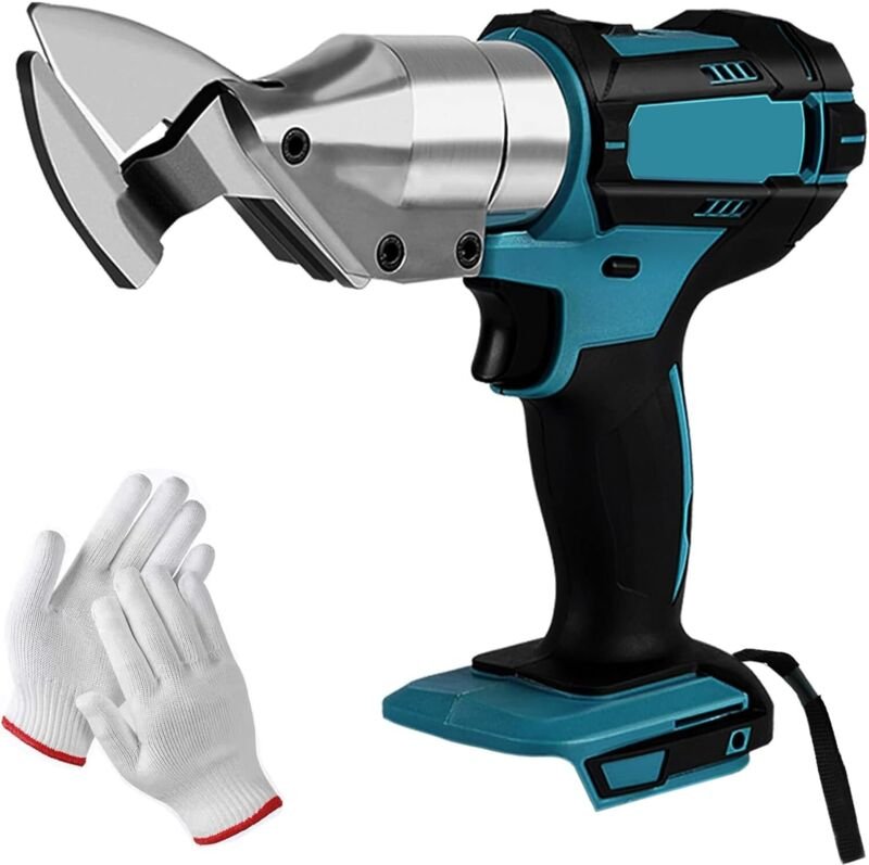 Akku-Blechschere, kompatibel mit dem Makita 18V-Akku, 360° drehbarer Kopf, bürstenlose elektrische Schere für Blech, Tep...