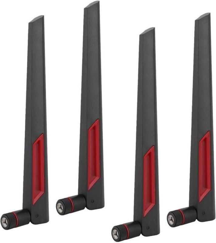 Memkey - WLAN-Antenne, WLAN-Router-Antenne mit omnidirektionaler Dualband-Richtantenne für rp-sma für asus AC68U (4 Stüc...