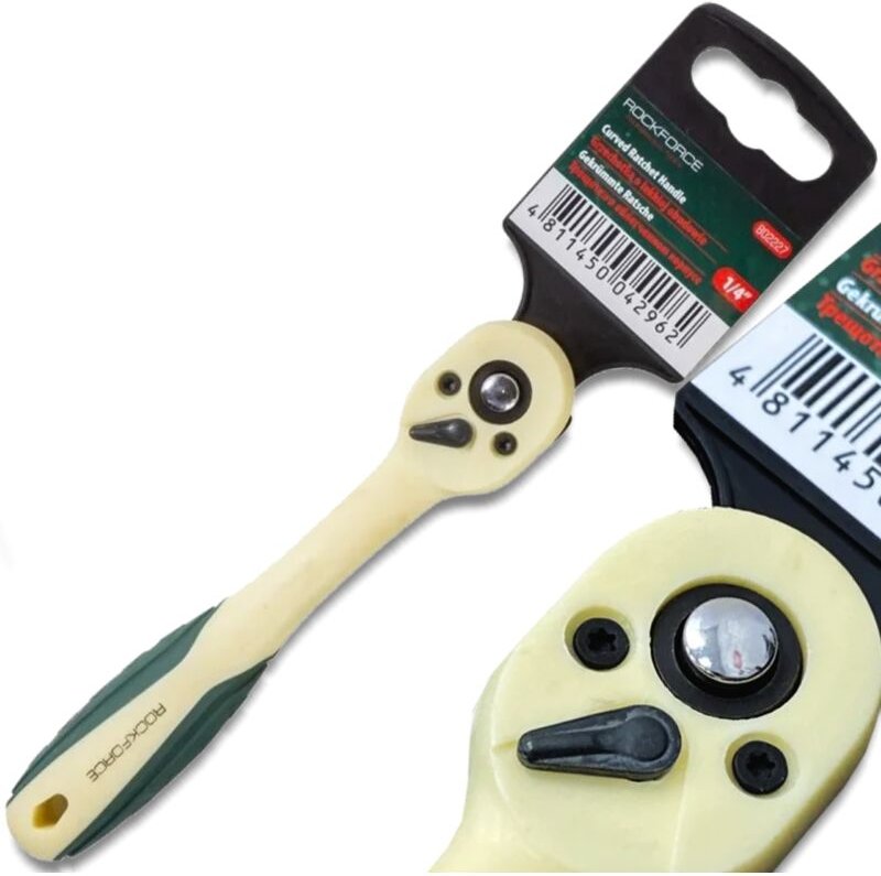 ROCKFORCE Ratsche 1/4" Kunststoffgehäuse Korrosionsbeständig 155 mm 72 Zähne