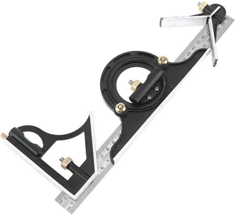 ZVD - 300MM Multifonctionnel d'Acier Inoxydable de Règle d'Angle de Combinaison