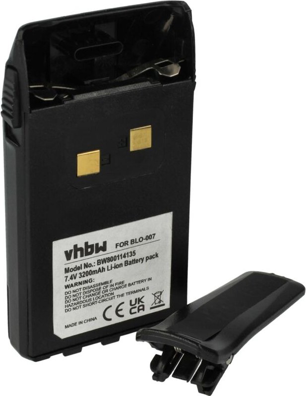 1x Akku kompatibel mit Wouxun KG-669 Plus, KG-679, KG-669E, KG-679E Funkgerät, Walkie Talkie (3200 mAh, 7,4 v, Li-Ion) +...