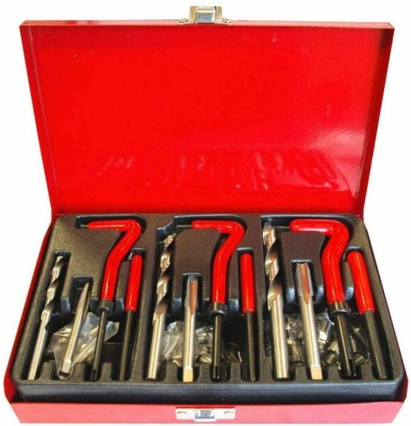 Trade Shop - GEWINDEREPARATURSET 88 STÜCK AUSSENGEWINDERESTAURATOR KOFFER -