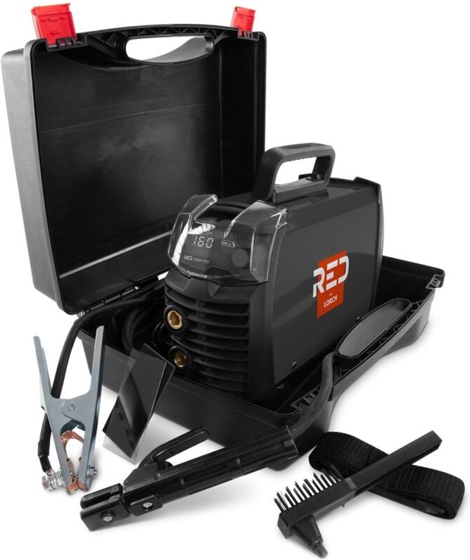 RED by LORCH Elektrodenschweißgerät Schweißgerät Inverter MMA 160 A im Koffer