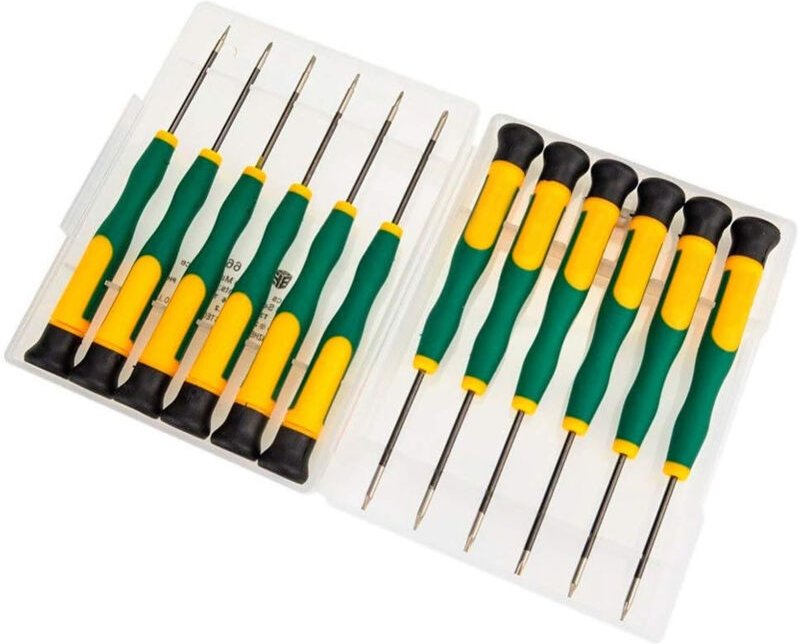 BEBUSINGOTO 12-teiliges magnetisches Schraubendreher-Set für Elektronik-Reparaturwerkzeuge, Handy- und Computer-Demontag...