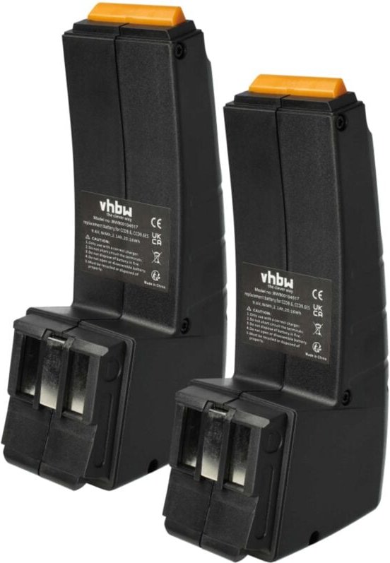 Thumbnail - Vhbw - 2x Akku Ersatz für Festo Festool CCD9.6, CCD9.6ES, CCD9.6FX, CDD9.6 für Werkzeug (2100 mAh, NiMH, 9,6 v)