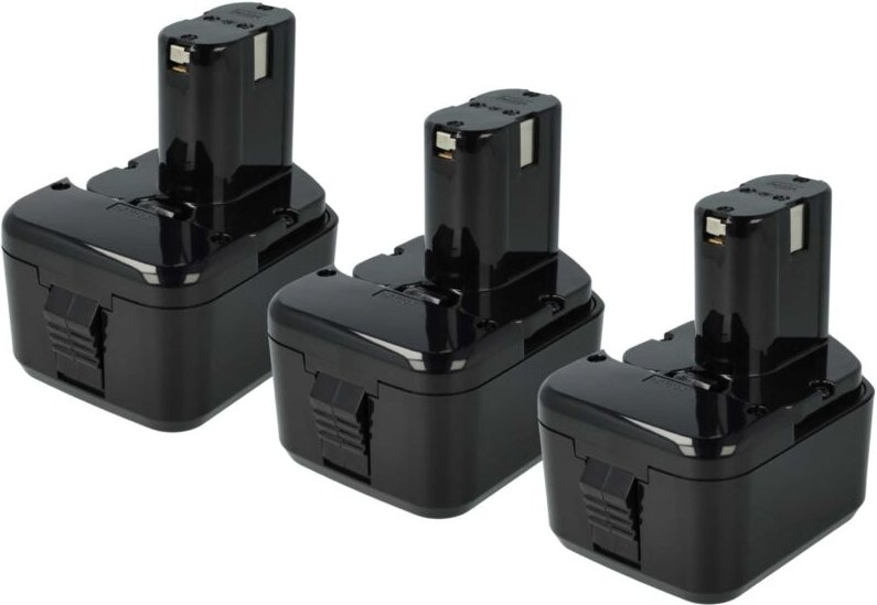 3x Akku kompatibel mit Hitachi wh 12DAF2, WH12DC, wh 12DC, WH12DM, wh 12DM, WH12DM2 Elektrowerkzeug (3300 mAh, NiMH, 12 ...