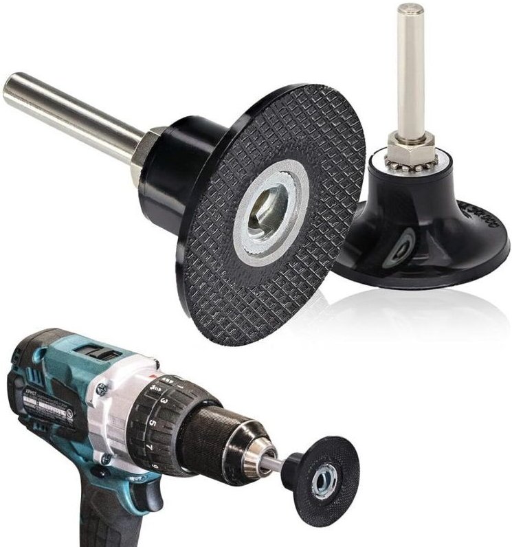 Set mit 2 Schleifscheibenhaltern, 5,1 cm Durchmesser mit 6,35 mm Schaft, für Winkelschleifer, Schleifzubehör, Bohrmaschi...