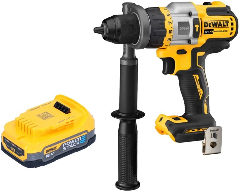 DeWalt DCD 999 N Akku Schlagbohrschrauber 18 V 95 Nm Brushless + 1x Powerstack Akku 1,7 Ah - ohne Ladegerät