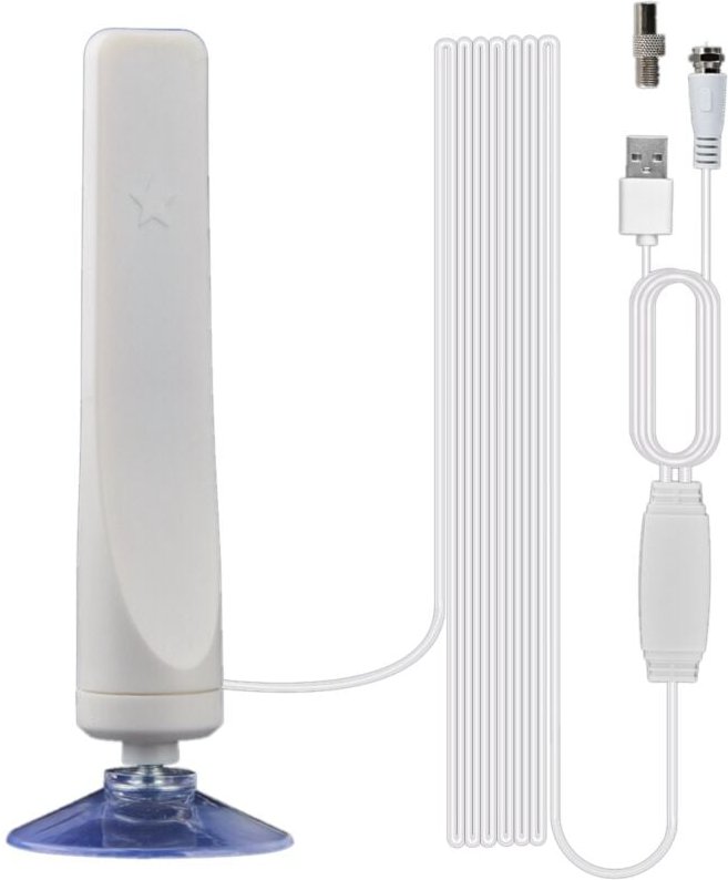 Tlily - Drinnen Digital hdtv Antenne tv 50 Reichweite Radius VerstäRker DVB-T2 Klare Satelliten SchüSsel Signal EmpfäNge...