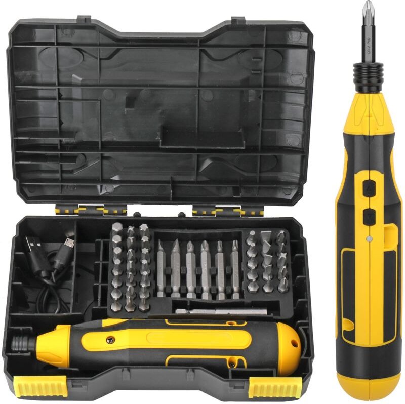 Akku-Elektroschrauber, wiederaufladbares 4-V-Lithium-Ionen-Reparaturwerkzeug für elektrische Bohrmaschinen